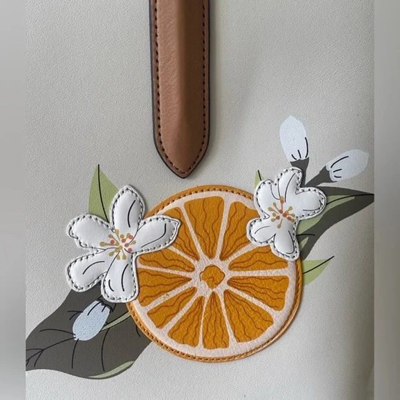 Radley London Liverpool Street 2.0 Orange Blossom Leather Multiway Ivory Handbag - Picture 11 of 16